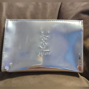GWP|YSL|BEAUTÉ POUCH IN METALIC/MIRROR SILVER
